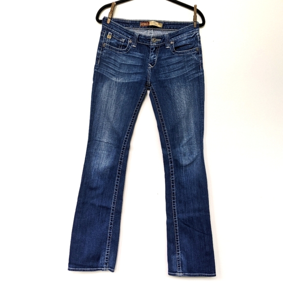 BIG STAR Remy Low Rise Boot Cut Sequins Jean  Size 27L - Picture 2 of 8